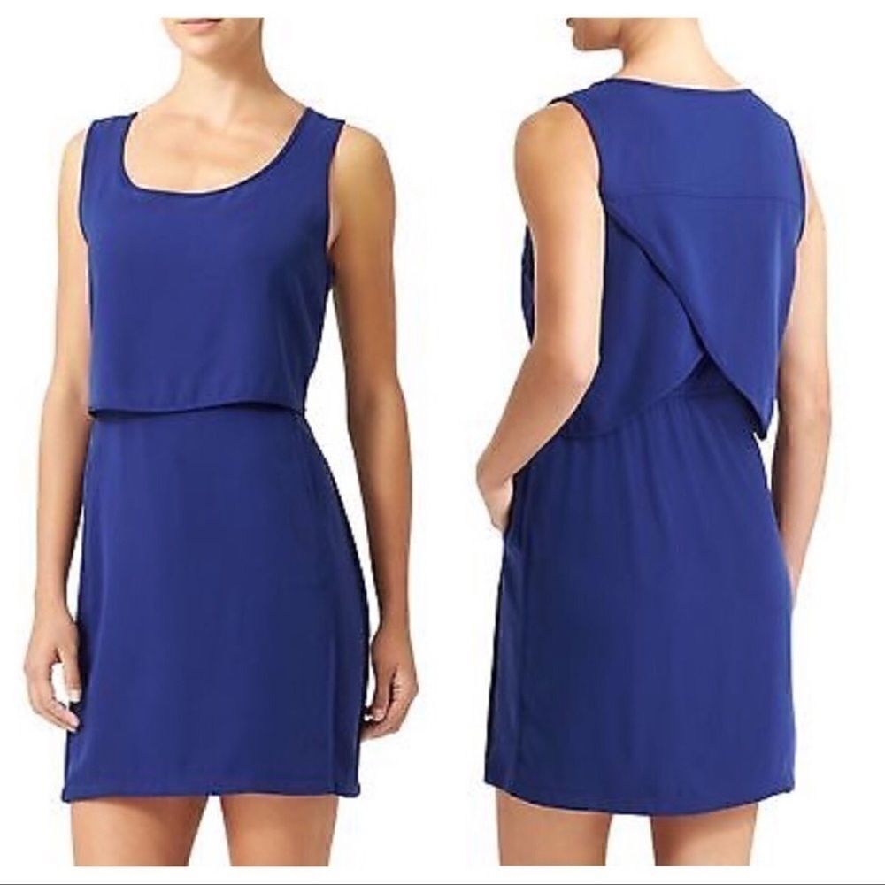 𝅺ATHLETA The Getaway Sleeveless Blue Athletic Dress
